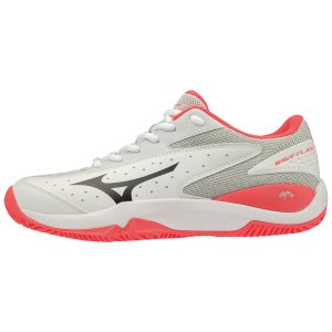 Dámské Tenisové Boty Mizuno Wave Flash CC Bílé/Červené